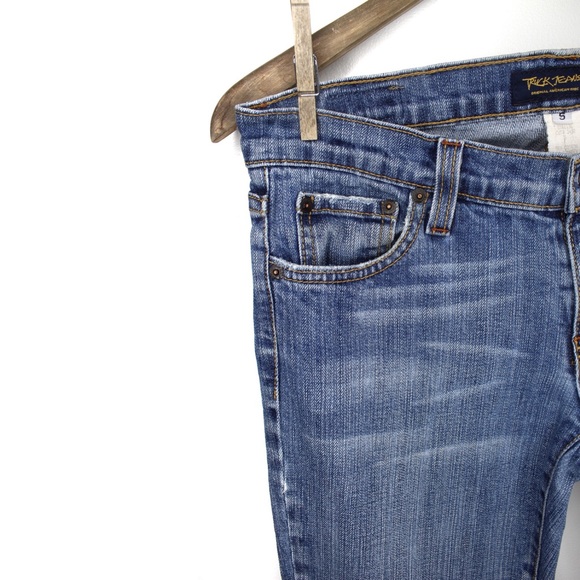 Preowned Truck Jeans with Embroidery Juniors 5 womens size 6 - Picture 3 of 10